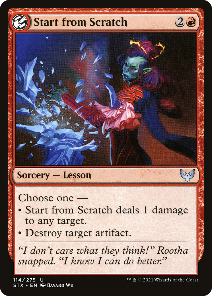 Start from Scratch (114) [Strixhaven: School of Mages] foil - Deck Out Gaming