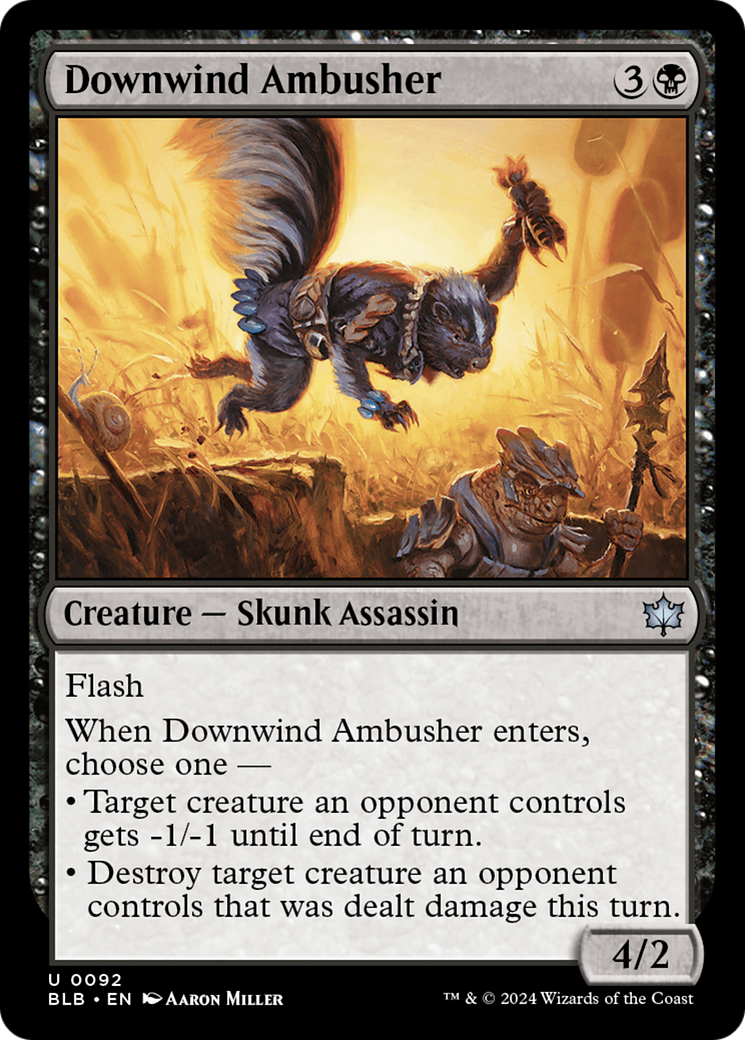 Downwind Ambusher (92) [Bloomburrow] - Deck Out Gaming
