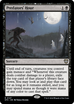 Predators' Hour (147) [Outlaws of Thunder Junction Commander] - Deck Out Gaming