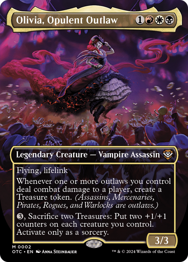 Olivia, Opulent Outlaw (Borderless) (2) [Outlaws of Thunder Junction Commander] - Deck Out Gaming