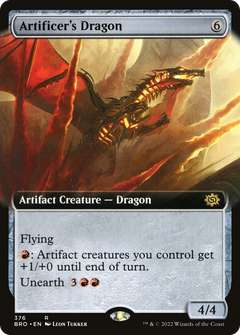 Artificer's Dragon (Extended Art) (376) [The Brothers' War] - Deck Out Gaming