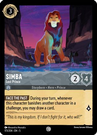 Simba - Lost Prince (173/204) [Shimmering Skies] - Deck Out Gaming