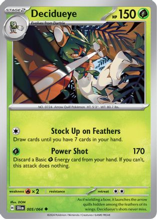 Decidueye (5) [SV: Shrouded Fable] Reverse Holofoil - Deck Out Gaming