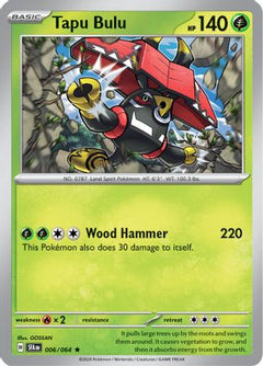 Tapu Bulu - 006/064 (6) [SV: Shrouded Fable] Reverse Holofoil - Deck Out Gaming