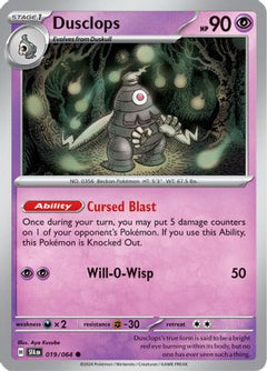 Dusclops - 019/064 (19) [SV: Shrouded Fable] Reverse Holofoil - Deck Out Gaming