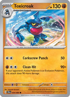 Toxicroak (24) [SV: Shrouded Fable] Reverse Holofoil - Deck Out Gaming