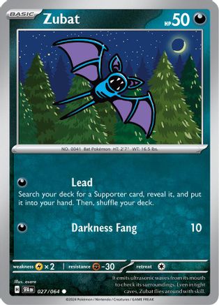 Zubat (27) [SV: Shrouded Fable] - Deck Out Gaming