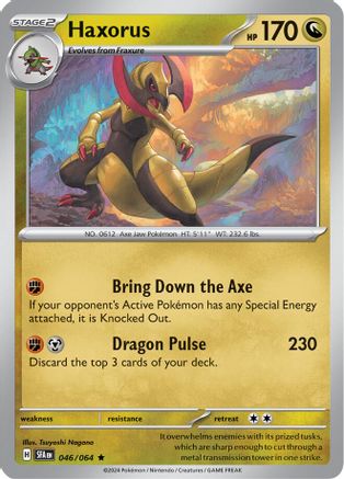 Haxorus (46) [SV: Shrouded Fable] Reverse Holofoil - Deck Out Gaming