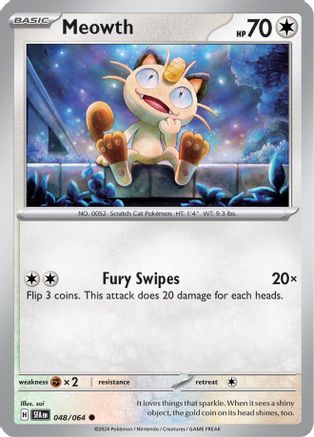 Meowth (48) [SV: Shrouded Fable] Reverse Holofoil - Deck Out Gaming