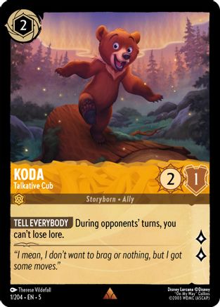 Koda - Talkative Cub (1/204) [Shimmering Skies] - Deck Out Gaming