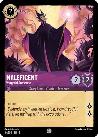 Maleficent - Vengeful Sorceress (54/204) [Shimmering Skies] - Deck Out Gaming