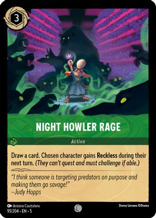 Night Howler Rage (95/204) [Shimmering Skies] - Deck Out Gaming