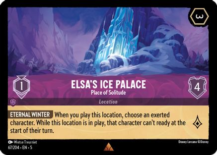 Elsa's Ice Palace - Place of Solitude (67/204) [Shimmering Skies] - Deck Out Gaming