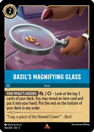 Basil's Magnifying Glass (166/204) [Shimmering Skies] - Deck Out Gaming