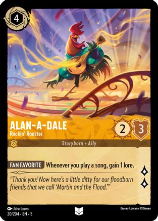 Alan-A-Dale - Rockin' Rooster (20/204) [Shimmering Skies] - Deck Out Gaming