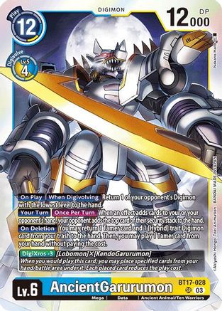 AncientGarurumon (BT17-028) [Secret Crisis] Foil - Deck Out Gaming