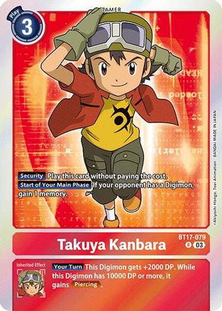 Takuya Kanbara (BT17-079) [Secret Crisis] Foil - Deck Out Gaming