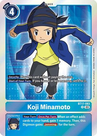 Koji Minamoto (BT17-083) [Secret Crisis] Foil - Deck Out Gaming