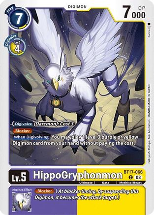 HippoGryphonmon (BT17-066) [Secret Crisis] - Deck Out Gaming