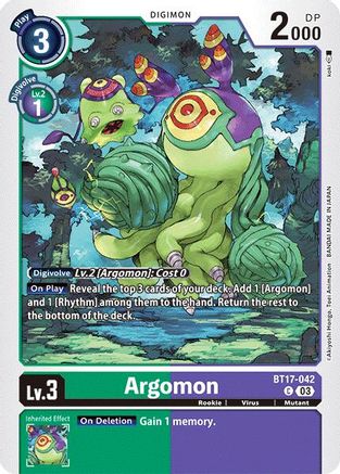 Argomon - BT17-042 (BT17-042) [Secret Crisis] - Deck Out Gaming