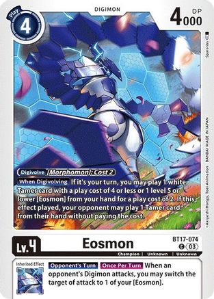 Eosmon - BT17-074 (BT17-074) [Secret Crisis] - Deck Out Gaming