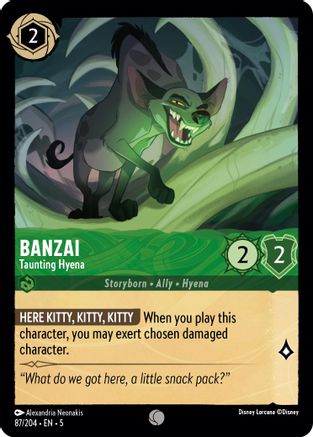 Banzai - Taunting Hyena (87/204) [Shimmering Skies] - Deck Out Gaming