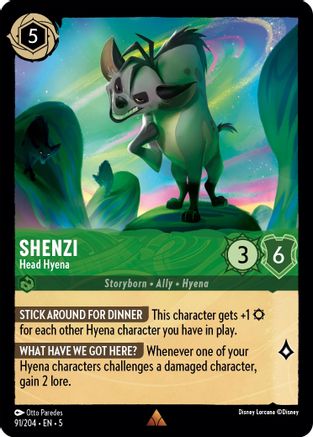 Shenzi - Head Hyena (91/204) [Shimmering Skies] - Deck Out Gaming