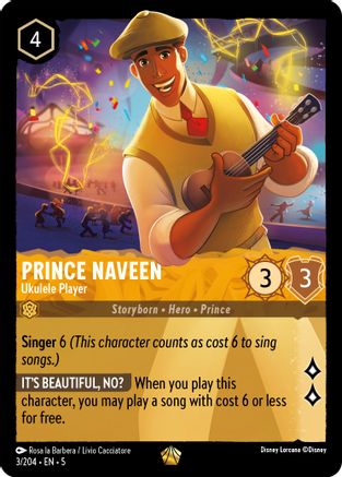 Prince Naveen - Ukulele Player (3/204) [Shimmering Skies] - Deck Out Gaming