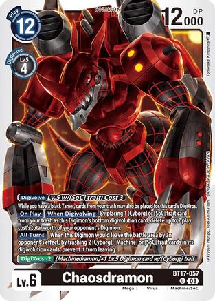 Chaosdramon (BT17-057) [Secret Crisis] - Deck Out Gaming