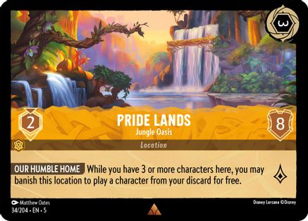 Pride Lands - Jungle Oasis (34/204) [Shimmering Skies] - Deck Out Gaming