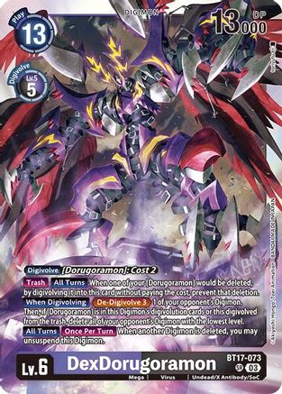 DexDorugoramon (BT17-073) [Secret Crisis] Foil - Deck Out Gaming