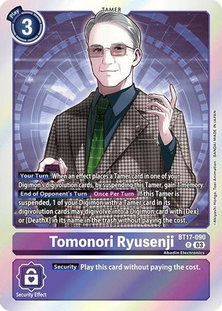 Tomonori Ryusenji (BT17-090) [Secret Crisis] Foil - Deck Out Gaming