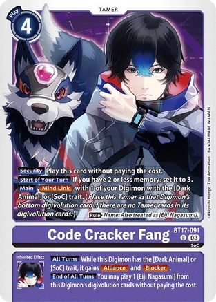 Code Cracker Fang (BT17-091) [Secret Crisis] - Deck Out Gaming