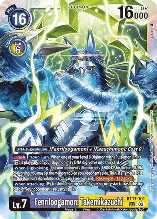 Fenriloogamon: Takemikazuchi (BT17-101) [Secret Crisis] Foil - Deck Out Gaming