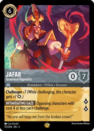 Jafar - Tyrannical Hypnotist (172/204) [Shimmering Skies] - Deck Out Gaming