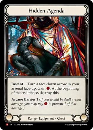 Hidden Agenda (AAZ005) [Armory Deck: Azalea] Rainbow Foil - Deck Out Gaming