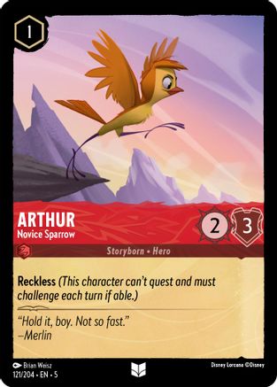 Arthur - Novice Sparrow (121/204) [Shimmering Skies] - Deck Out Gaming