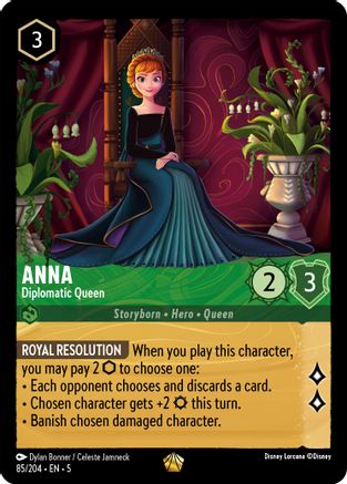 Anna - Diplomatic Queen (85/204) [Shimmering Skies] - Deck Out Gaming