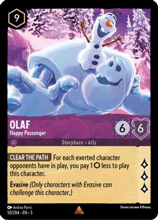 Olaf - Happy Passenger (50/204) [Shimmering Skies] - Deck Out Gaming