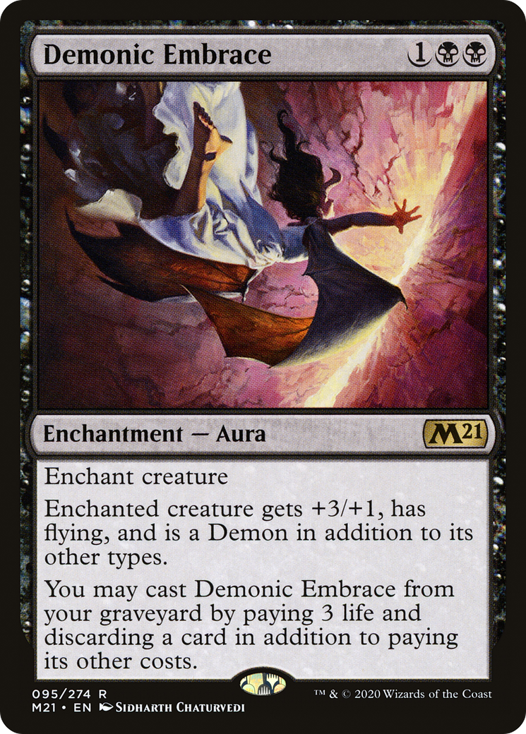 Demonic Embrace (95) [Core Set 2021] foil - Deck Out Gaming