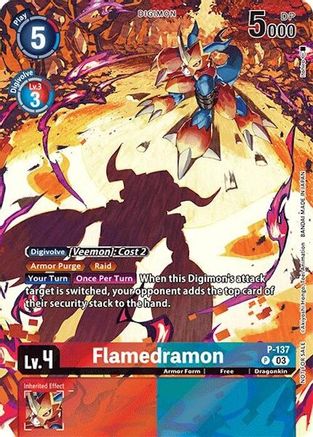 Flamedramon (Update Pack 2024) (P-137) [Digimon Promotion Cards] Foil - Deck Out Gaming