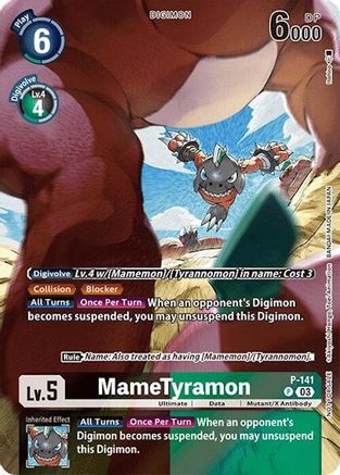 MameTyramon (Update Pack 2024) (P-141) [Digimon Promotion Cards] Foil - Deck Out Gaming