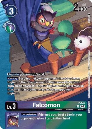 Falcomon (Update Pack 2024) (P-142) [Digimon Promotion Cards] Foil - Deck Out Gaming