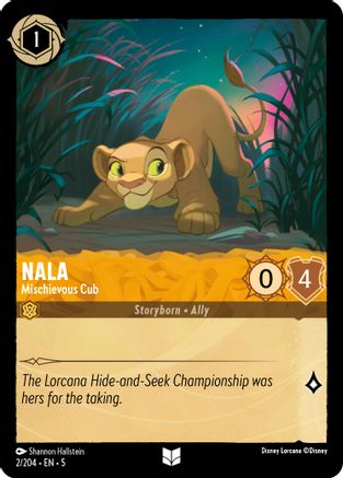 Nala - Mischievous Cub (2/204) [Shimmering Skies] - Deck Out Gaming