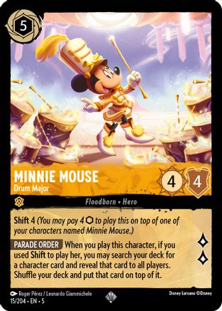 Minnie Mouse - Drum Major (15/204) [Shimmering Skies] - Deck Out Gaming