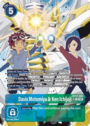 Davis Motomiya & Ken Ichijoji (Alternate Art) (BT17-084) [Secret Crisis] Foil - Deck Out Gaming