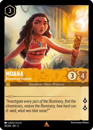 Moana - Determined Explorer (18/204) [Shimmering Skies] - Deck Out Gaming