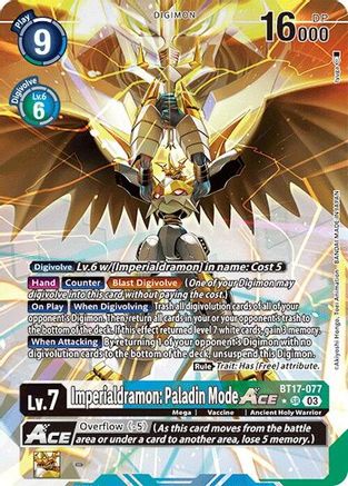 Imperialdramon: Paladin Mode ACE (Alternate Art) (BT17-077) [Secret Crisis] Foil - Deck Out Gaming