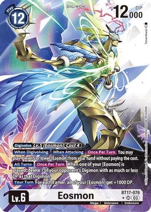 Eosmon - BT17-076 (Alternate Art) (BT17-076) [Secret Crisis] Foil - Deck Out Gaming