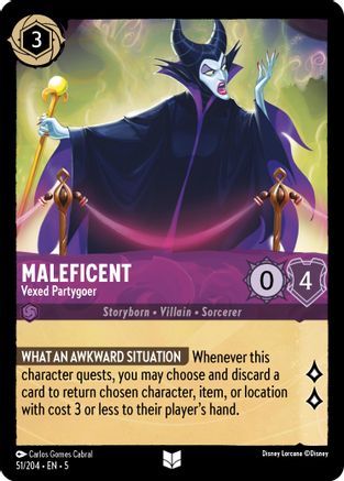 Maleficent - Vexed Partygoer (51/204) [Shimmering Skies] - Deck Out Gaming